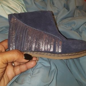 TODDLER GIRLS Navy Blue Ankle Boot w/Shingles